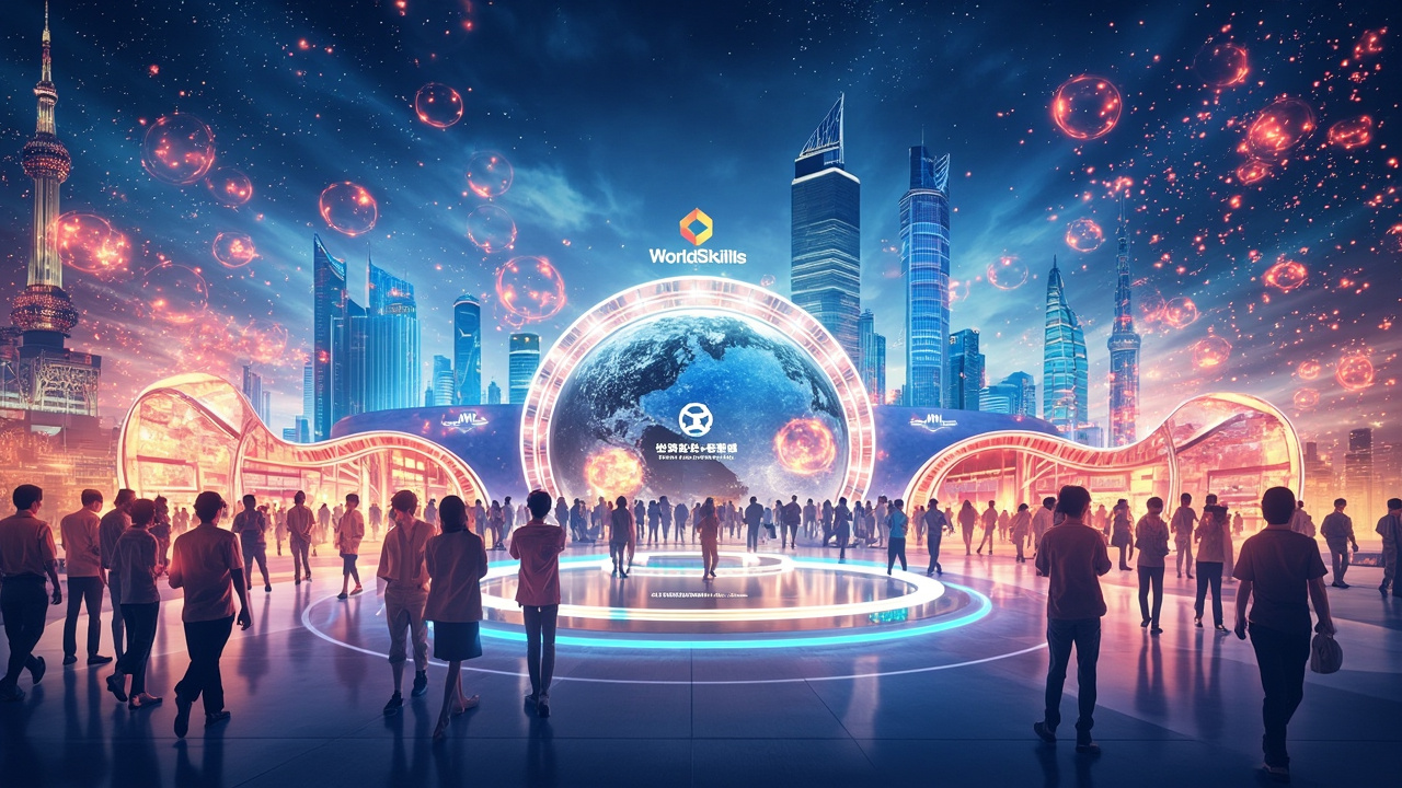 参赛选手在技能竞赛现场进行精细操作